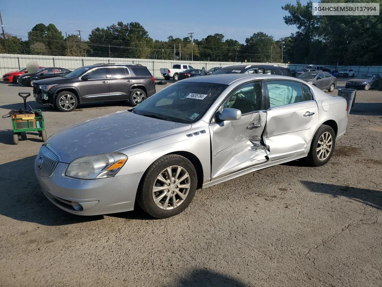 2011 Buick Lucerne Cxl VIN: 1G4HC5EM5BU137994 Lot: 74635784