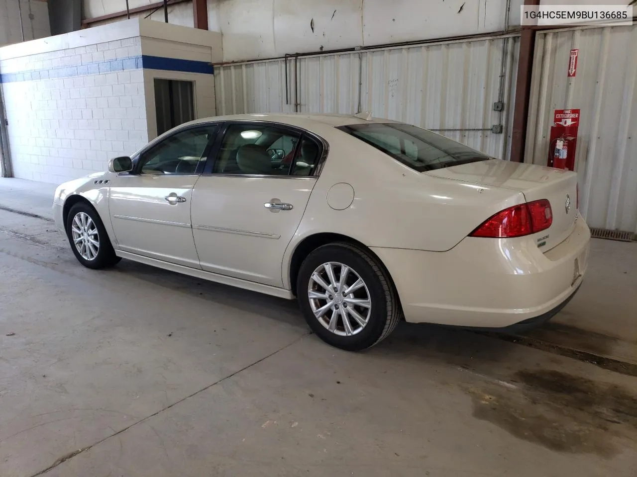 2011 Buick Lucerne Cxl VIN: 1G4HC5EM9BU136685 Lot: 75937524