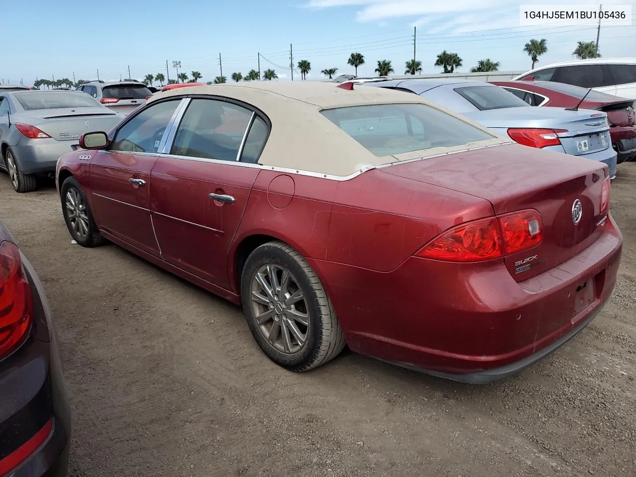 2011 Buick Lucerne Cxl VIN: 1G4HJ5EM1BU105436 Lot: 76168874