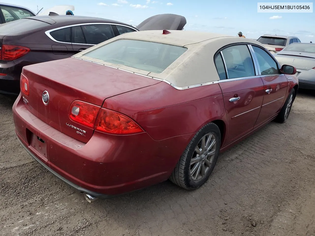 2011 Buick Lucerne Cxl VIN: 1G4HJ5EM1BU105436 Lot: 76168874