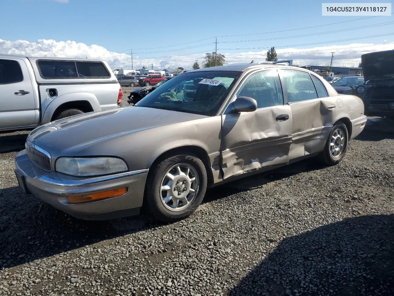 2000 Buick Park Avenue Ultra VIN: 1G4CU5213Y4118127 Lot: 76374924