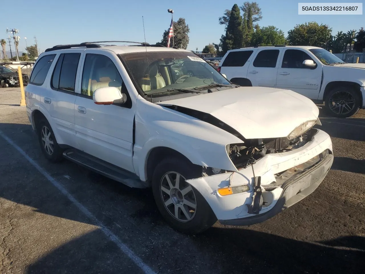 2004 Buick Rainier Cxl VIN: 5GADS13S342216807 Lot: 76858334