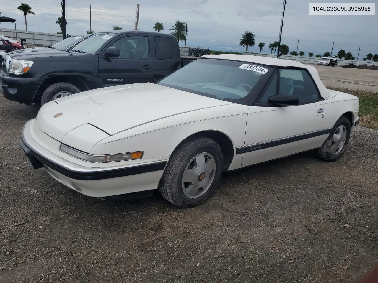 1990 Buick Reatta VIN: 1G4EC33C9LB905958 Lot: 74809744