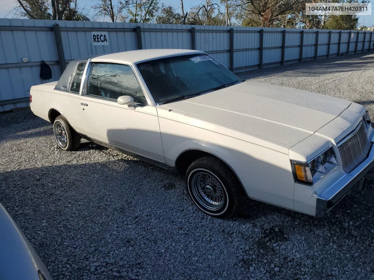 1984 Buick Regal Limited VIN: 1G4AM47A7EH420311 Lot: 78300284