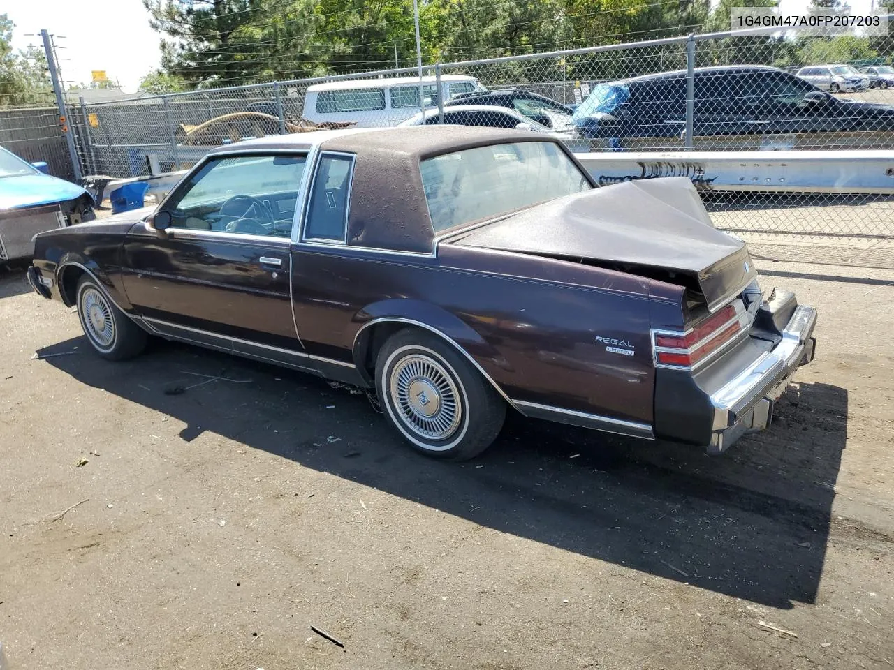 1G4GM47A0FP207203 1985 Buick Regal Limited