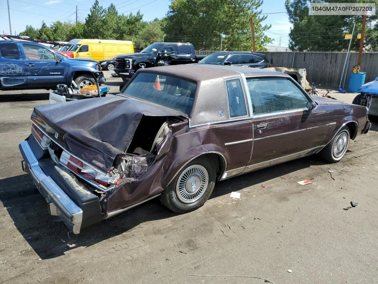 1985 Buick Regal Limited VIN: 1G4GM47A0FP207203 Lot: 68537724