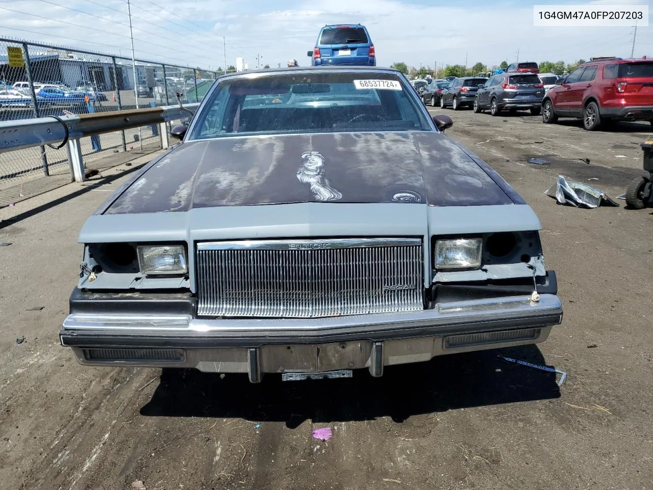 1985 Buick Regal Limited VIN: 1G4GM47A0FP207203 Lot: 68537724