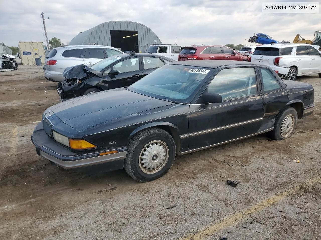 1991 Buick Regal Custom VIN: 2G4WB14L2M1807172 Lot: 68718244