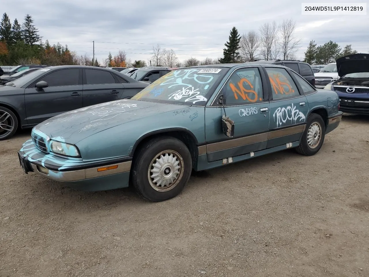 1993 Buick Regal Limited VIN: 2G4WD51L9P1412819 Lot: 78905174