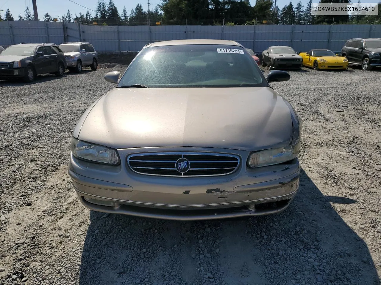 1999 Buick Regal Ls VIN: 2G4WB52K8X1624610 Lot: 64716284