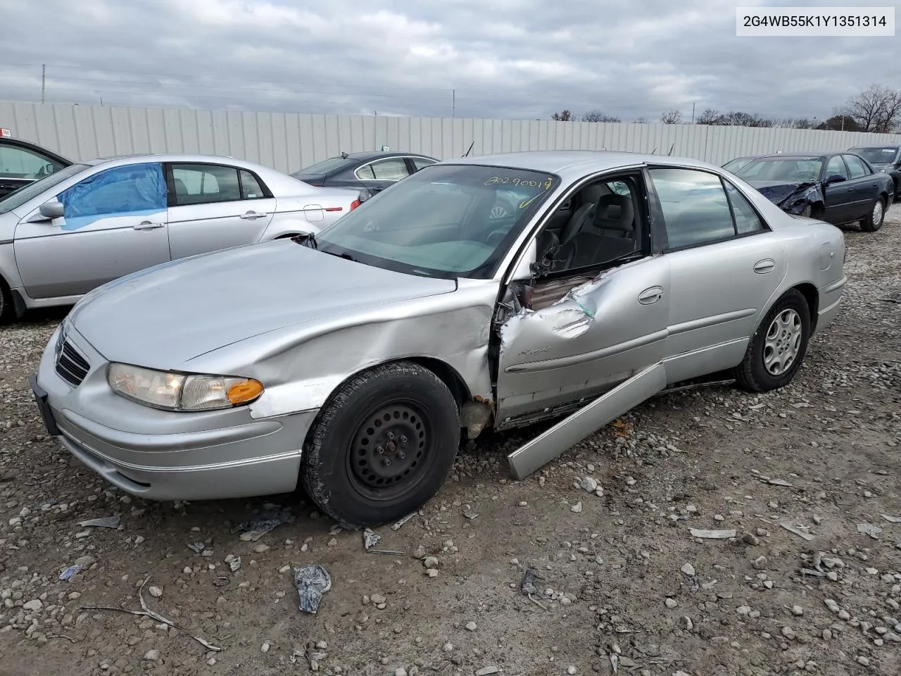 2000 Buick Regal Ls VIN: 2G4WB55K1Y1351314 Lot: 80290014