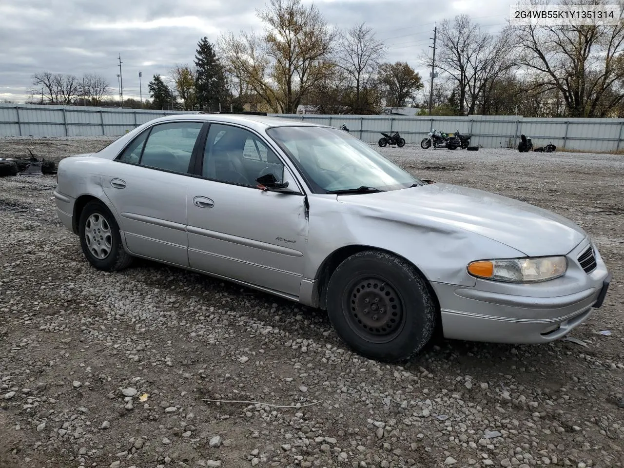 2000 Buick Regal Ls VIN: 2G4WB55K1Y1351314 Lot: 80290014