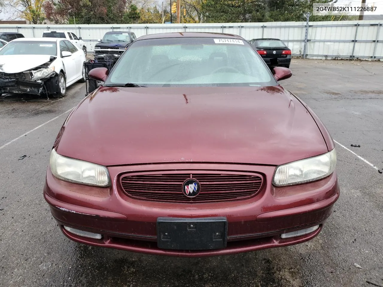 2001 Buick Regal Ls VIN: 2G4WB52K111226887 Lot: 75747414