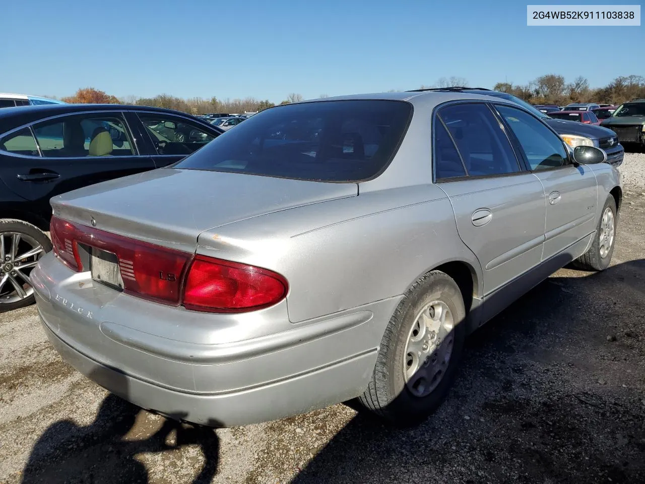 2001 Buick Regal Ls VIN: 2G4WB52K911103838 Lot: 79914634