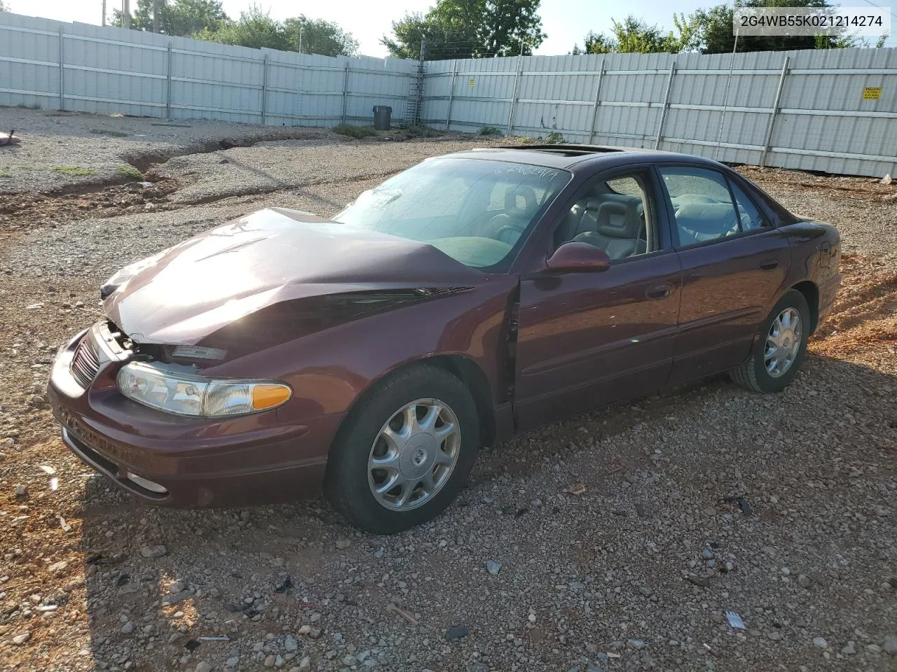 2002 Buick Regal Ls VIN: 2G4WB55K021214274 Lot: 67862914