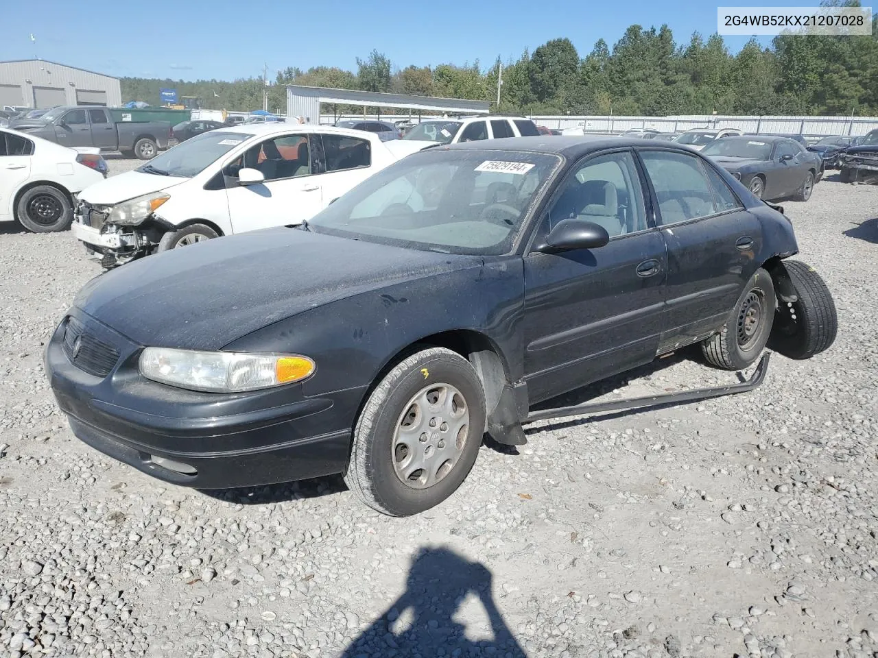 2002 Buick Regal Ls VIN: 2G4WB52KX21207028 Lot: 75929194