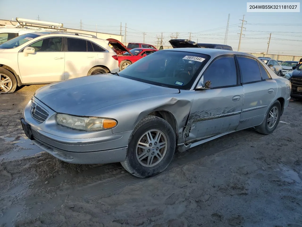 2002 Buick Regal Ls VIN: 2G4WB55K321181027 Lot: 78691344