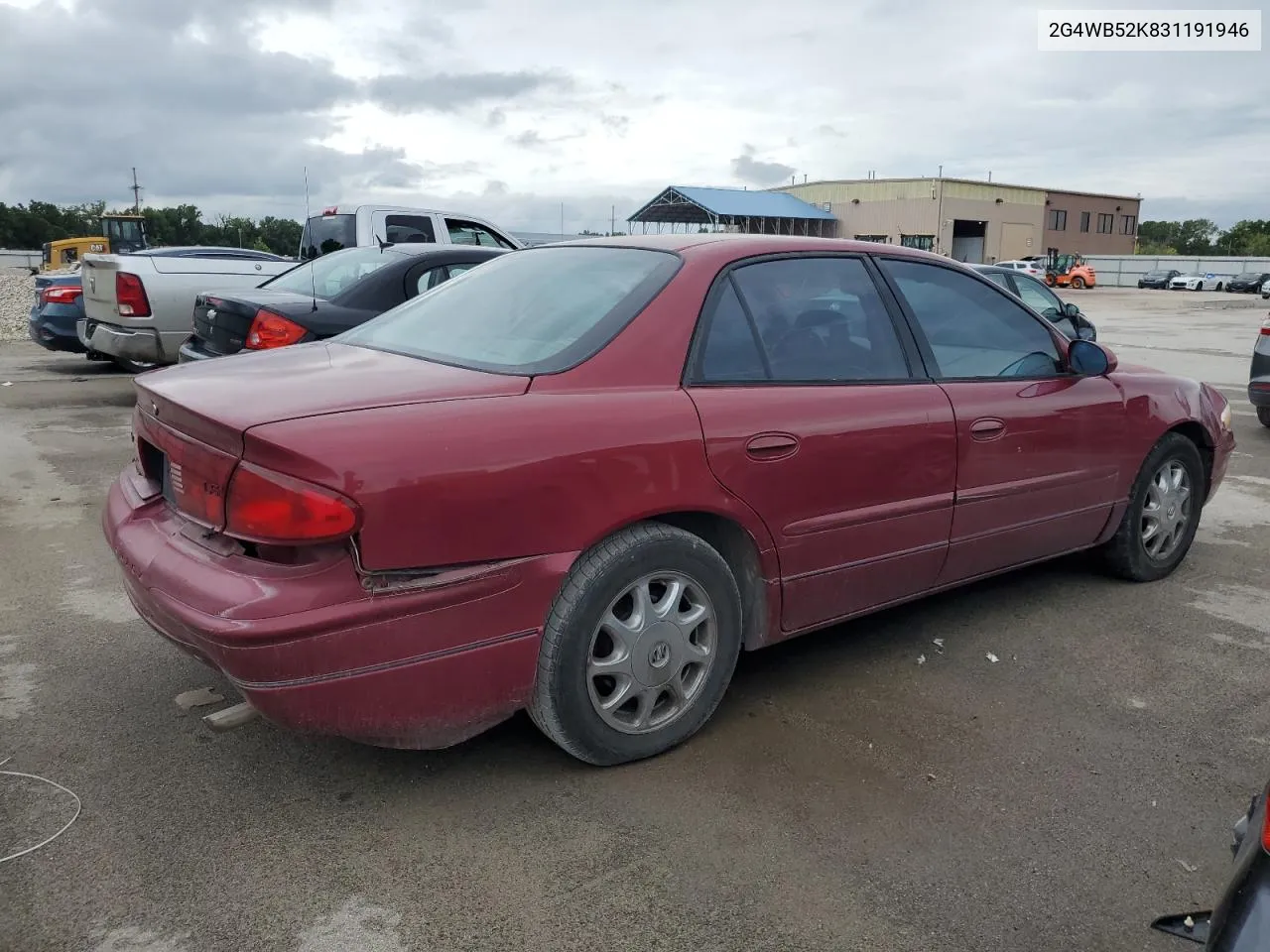 2G4WB52K831191946 2003 Buick Regal Ls