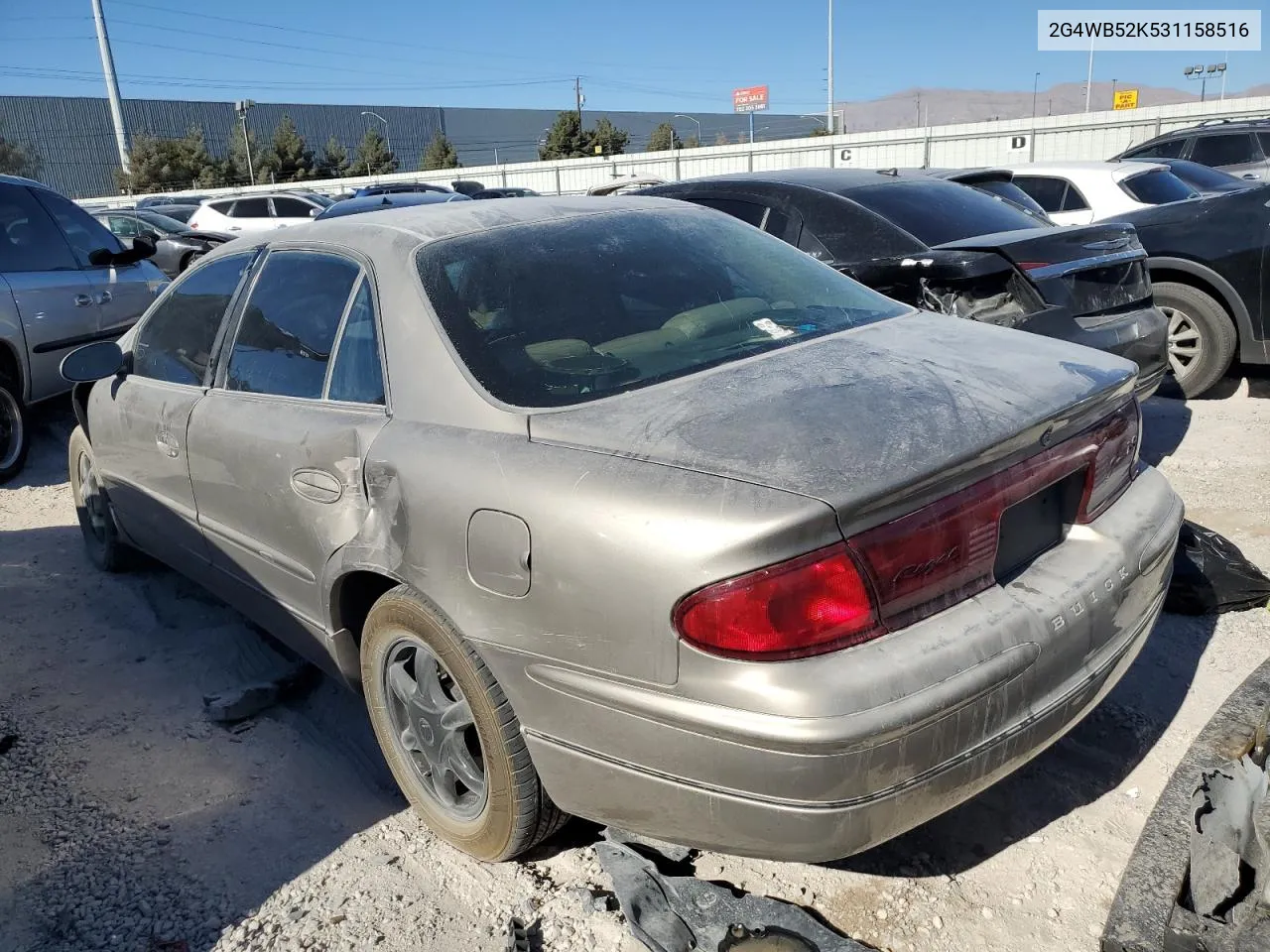 2003 Buick Regal Ls VIN: 2G4WB52K531158516 Lot: 76638454