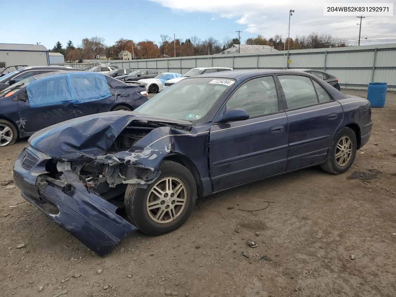 2003 Buick Regal Ls VIN: 2G4WB52K831292971 Lot: 77234264