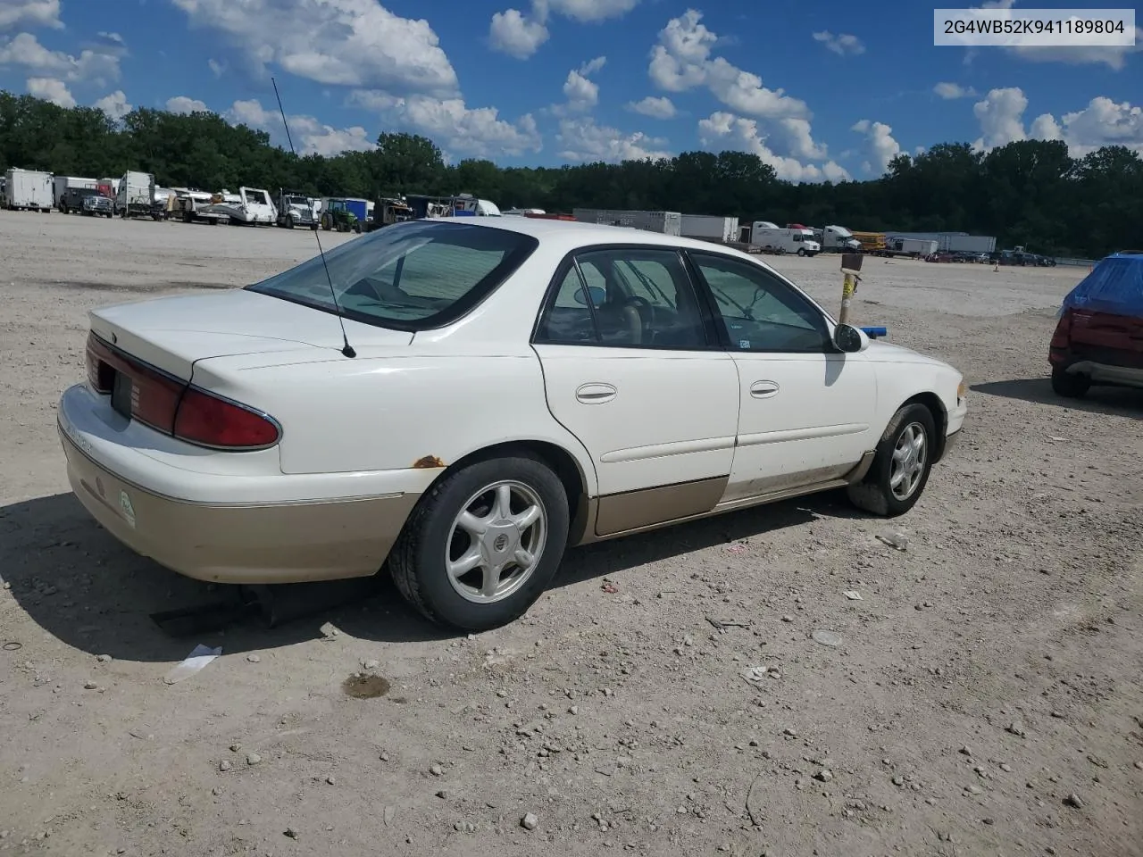 2004 Buick Regal Ls VIN: 2G4WB52K941189804 Lot: 54972594