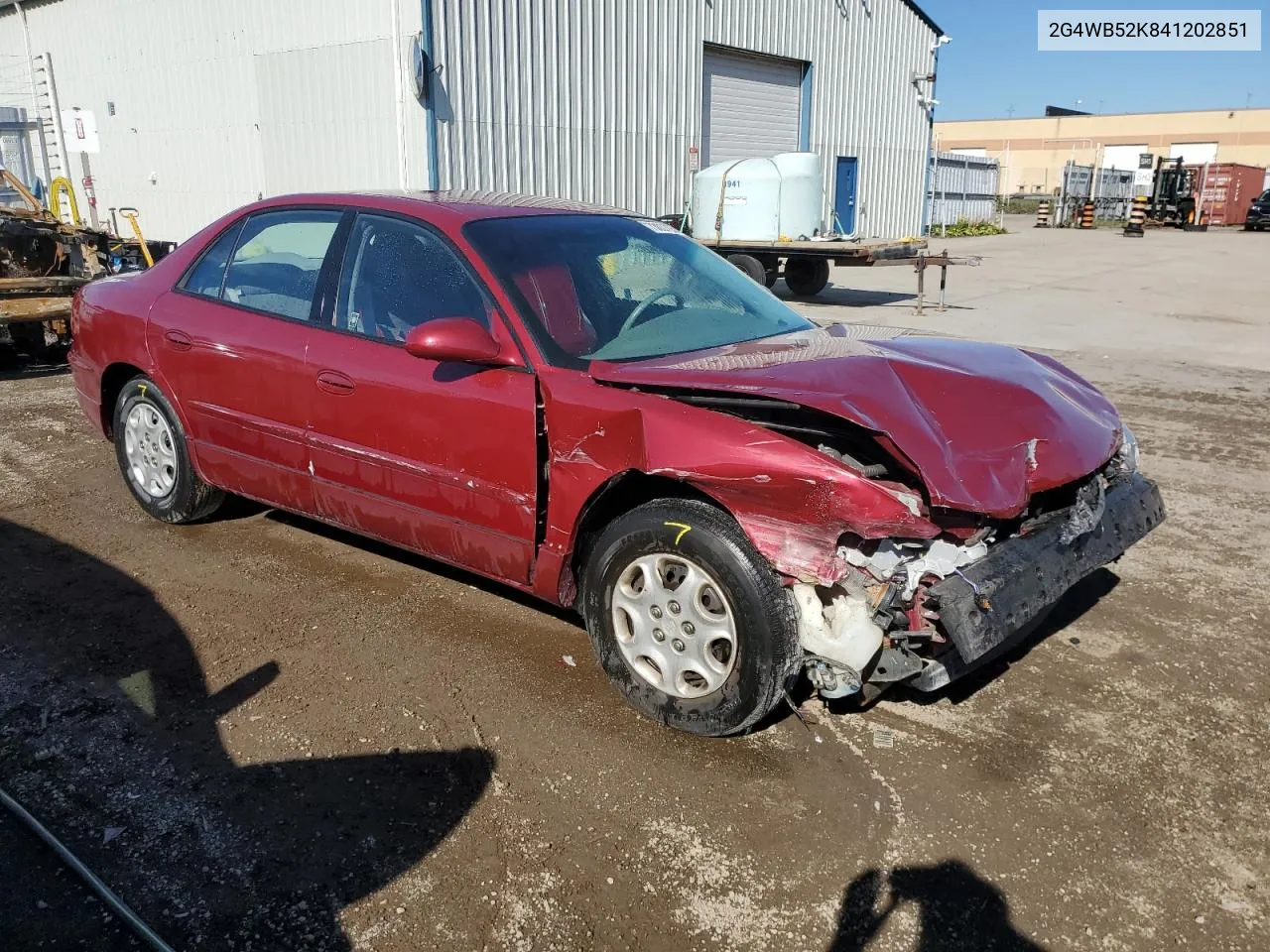 2004 Buick Regal Ls VIN: 2G4WB52K841202851 Lot: 73037054