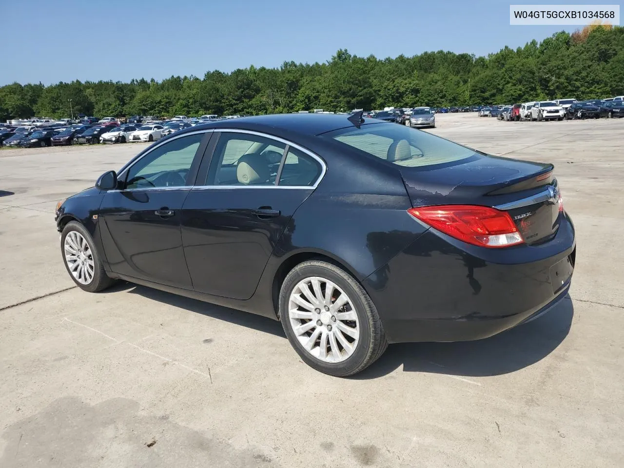 2011 Buick Regal Cxl VIN: W04GT5GCXB1034568 Lot: 62052544