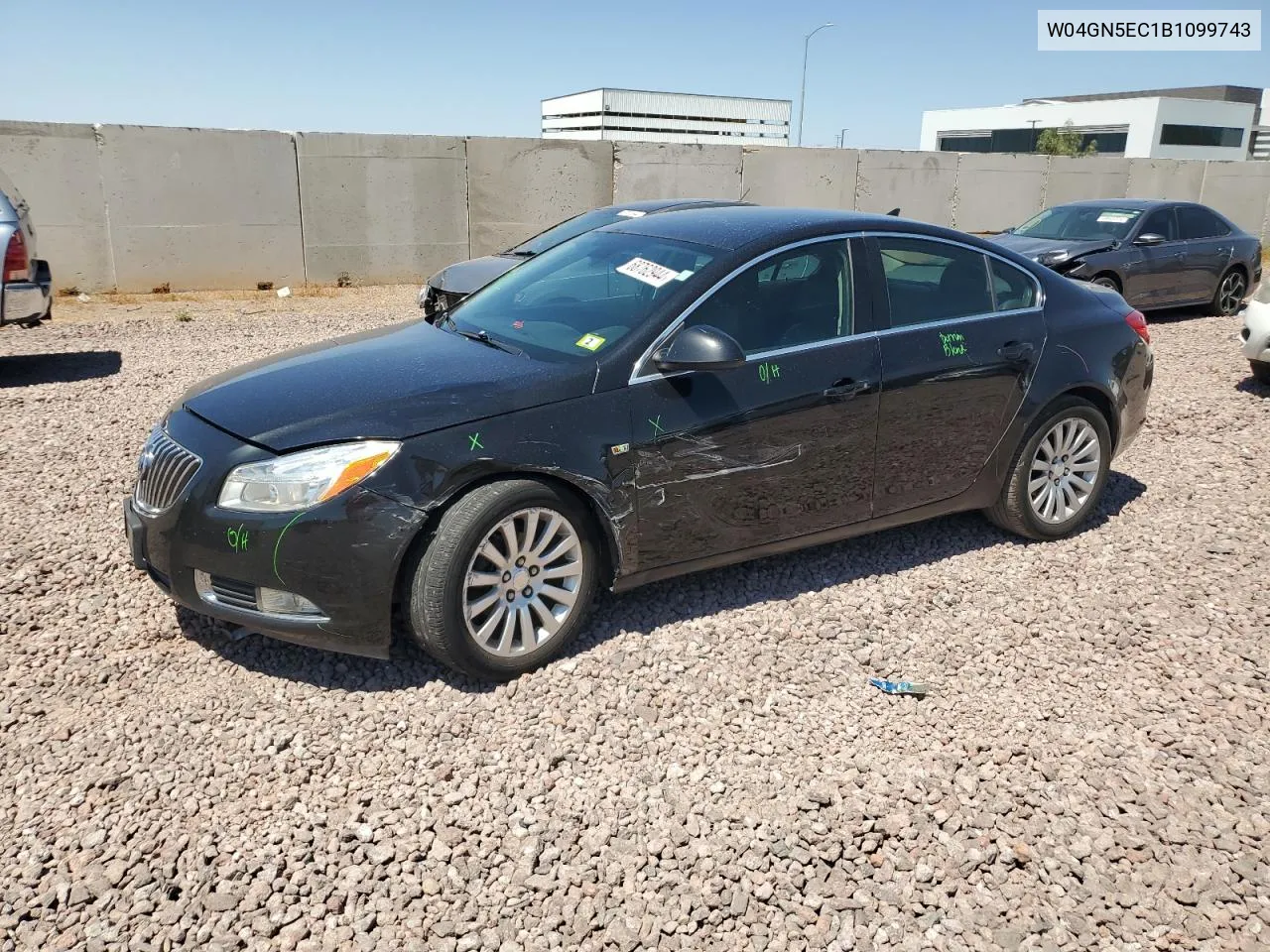 2011 Buick Regal Cxl VIN: W04GN5EC1B1099743 Lot: 68762944