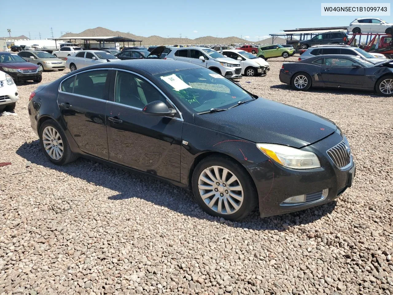 2011 Buick Regal Cxl VIN: W04GN5EC1B1099743 Lot: 68762944