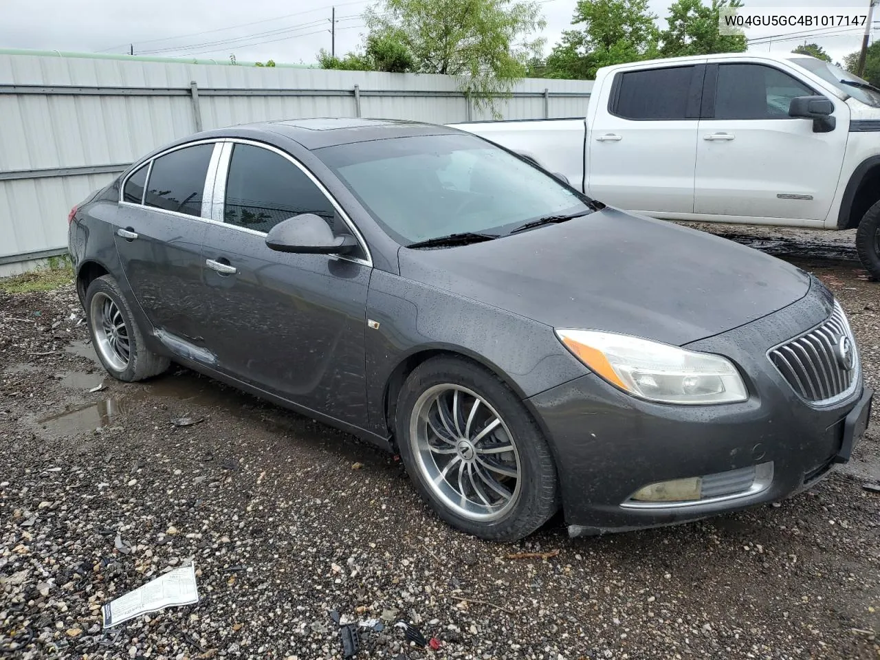 2011 Buick Regal Cxl VIN: W04GU5GC4B1017147 Lot: 69389684