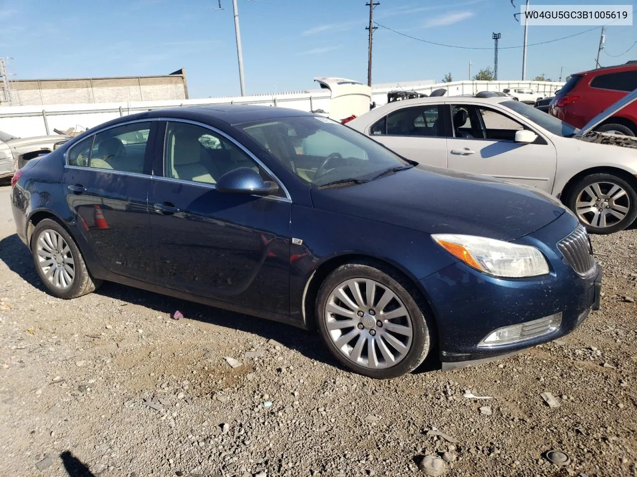 2011 Buick Regal Cxl VIN: W04GU5GC3B1005619 Lot: 69471244