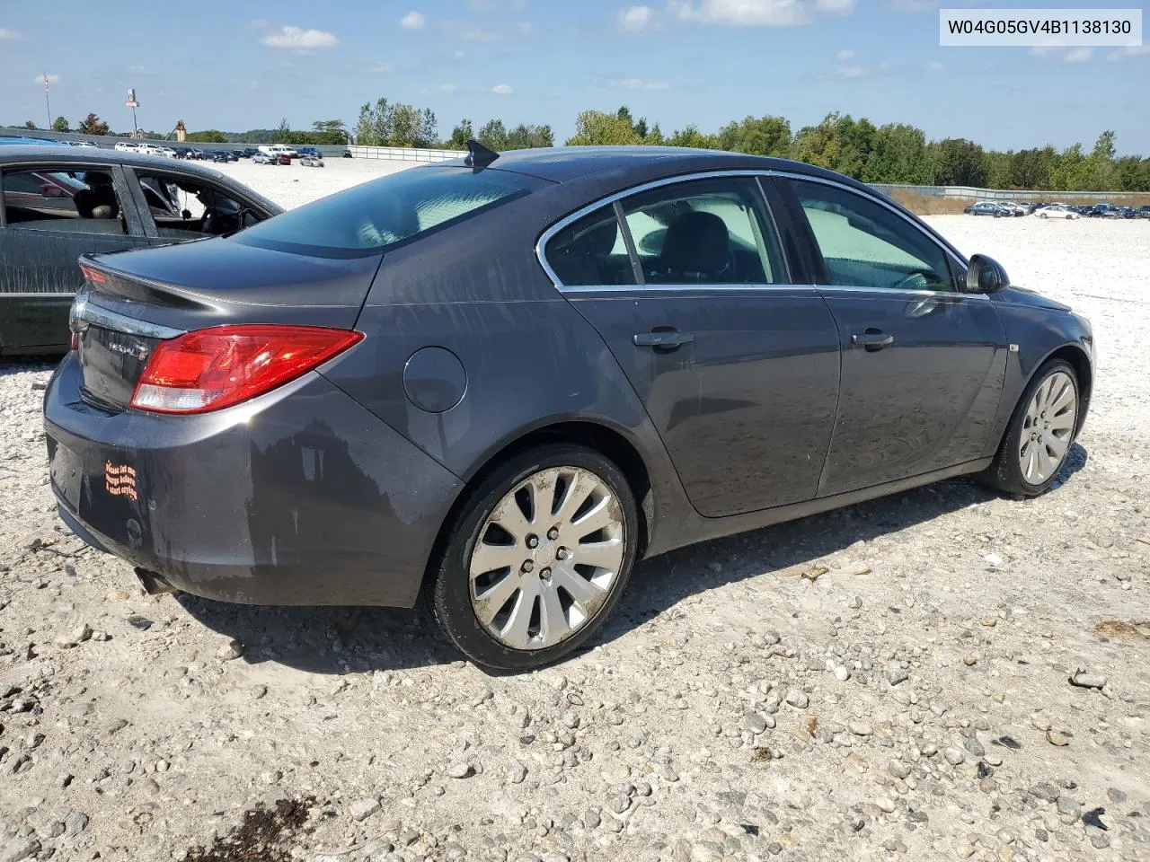 W04G05GV4B1138130 2011 Buick Regal Cxl