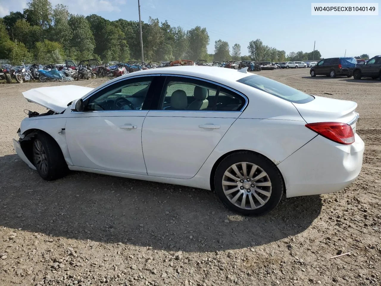 2011 Buick Regal Cxl VIN: W04GP5ECXB1040149 Lot: 70213514