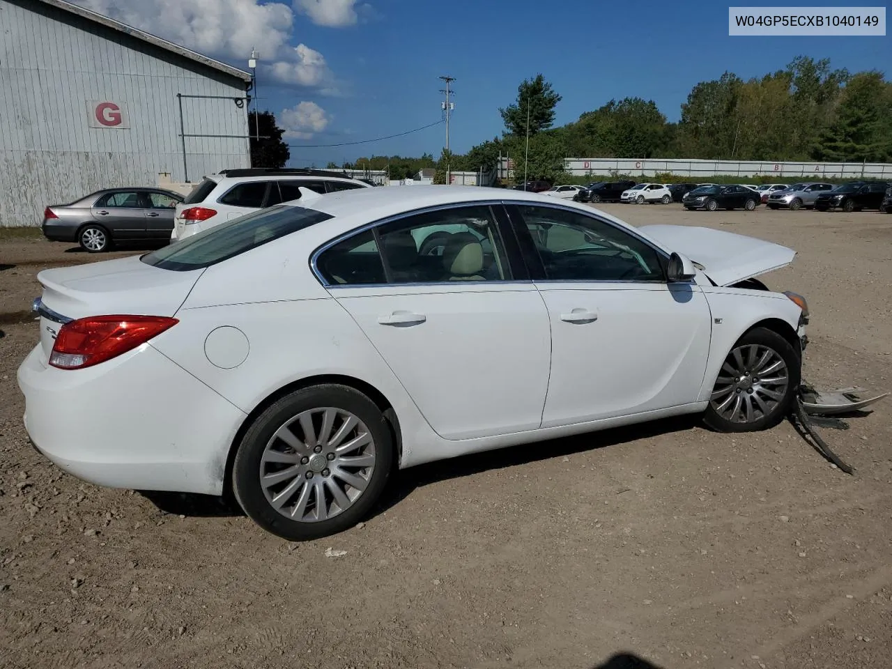 2011 Buick Regal Cxl VIN: W04GP5ECXB1040149 Lot: 70213514