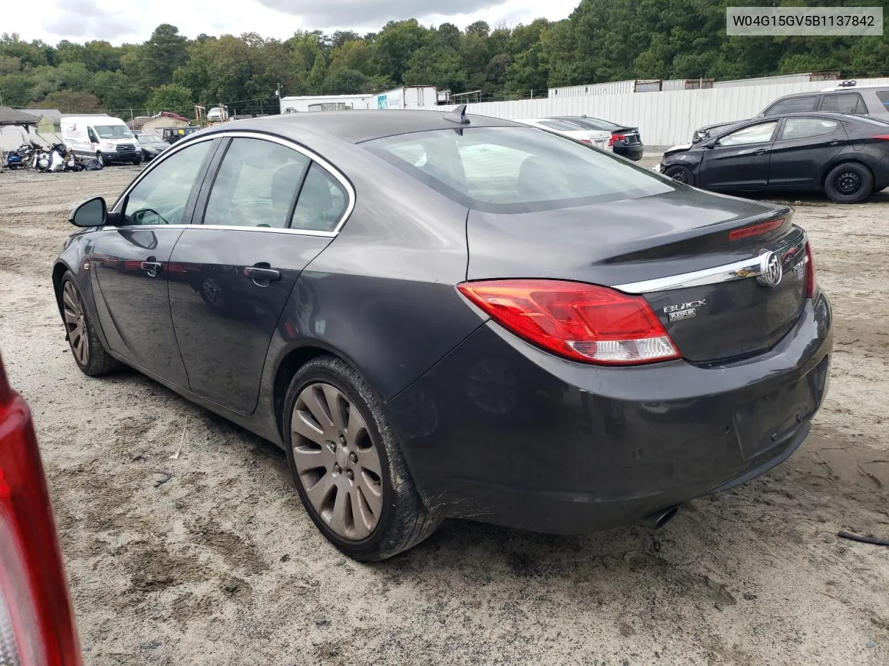 2011 Buick Regal Cxl VIN: W04G15GV5B1137842 Lot: 71783524