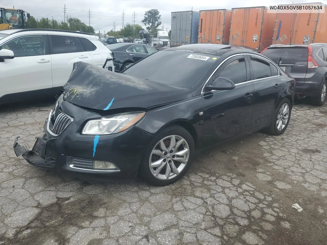 2011 Buick Regal Cxl VIN: W04GX5GV5B1057634 Lot: 72003654