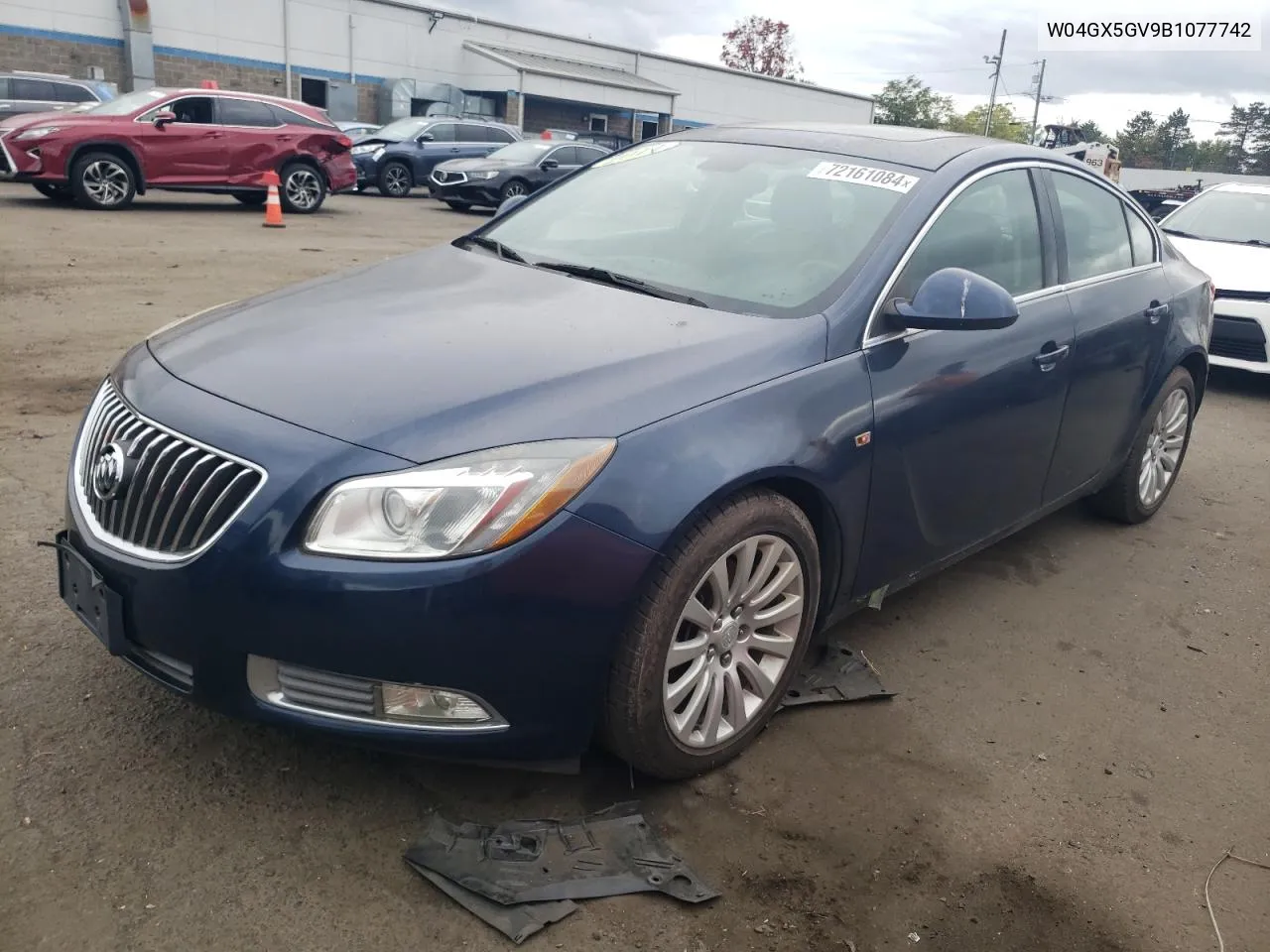 2011 Buick Regal Cxl VIN: W04GX5GV9B1077742 Lot: 72161084