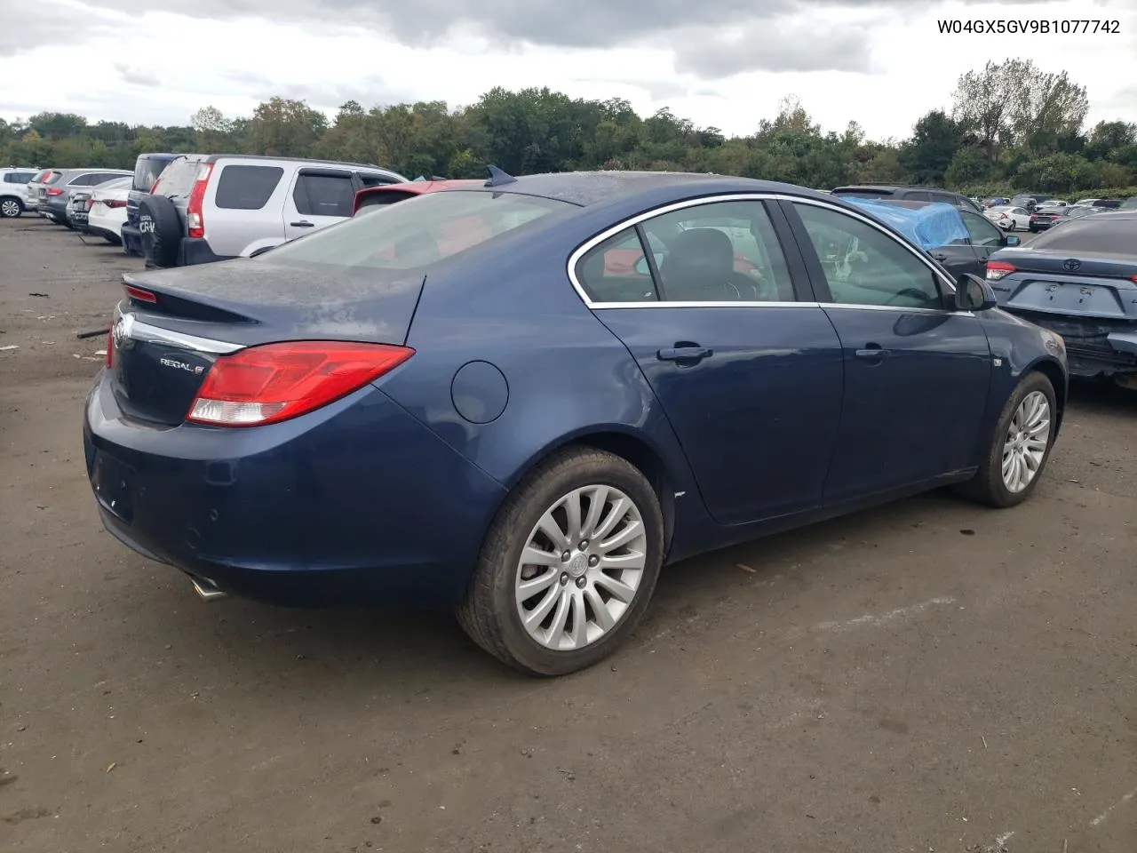 2011 Buick Regal Cxl VIN: W04GX5GV9B1077742 Lot: 72161084