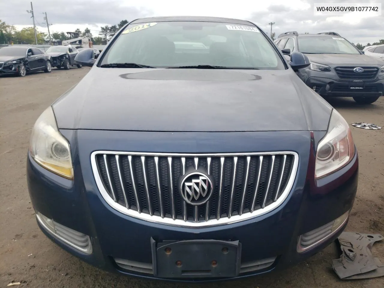 2011 Buick Regal Cxl VIN: W04GX5GV9B1077742 Lot: 72161084