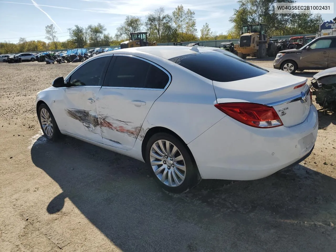 2011 Buick Regal Cxl VIN: W04GS5EC2B1002431 Lot: 72602743