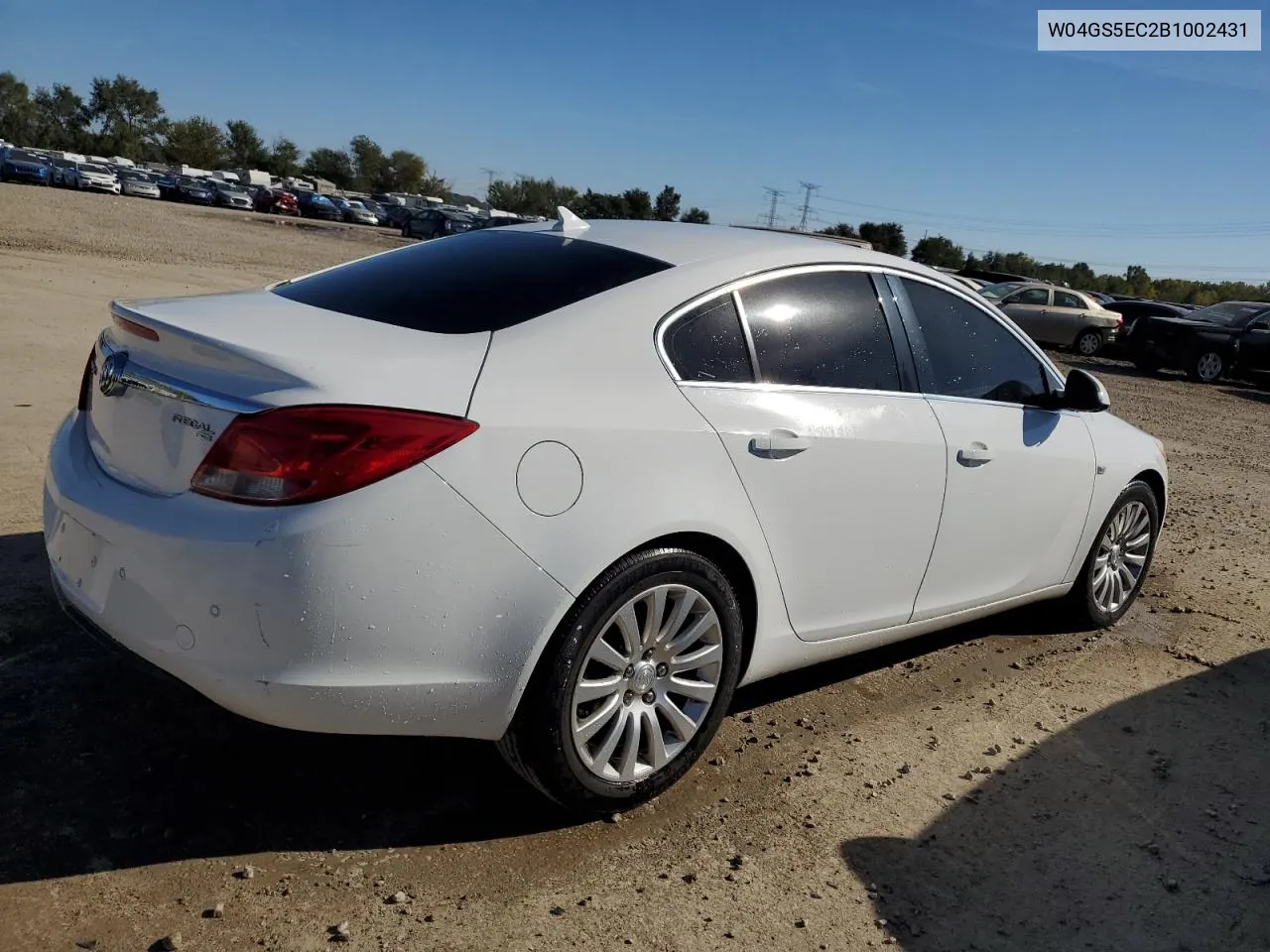 2011 Buick Regal Cxl VIN: W04GS5EC2B1002431 Lot: 72602743