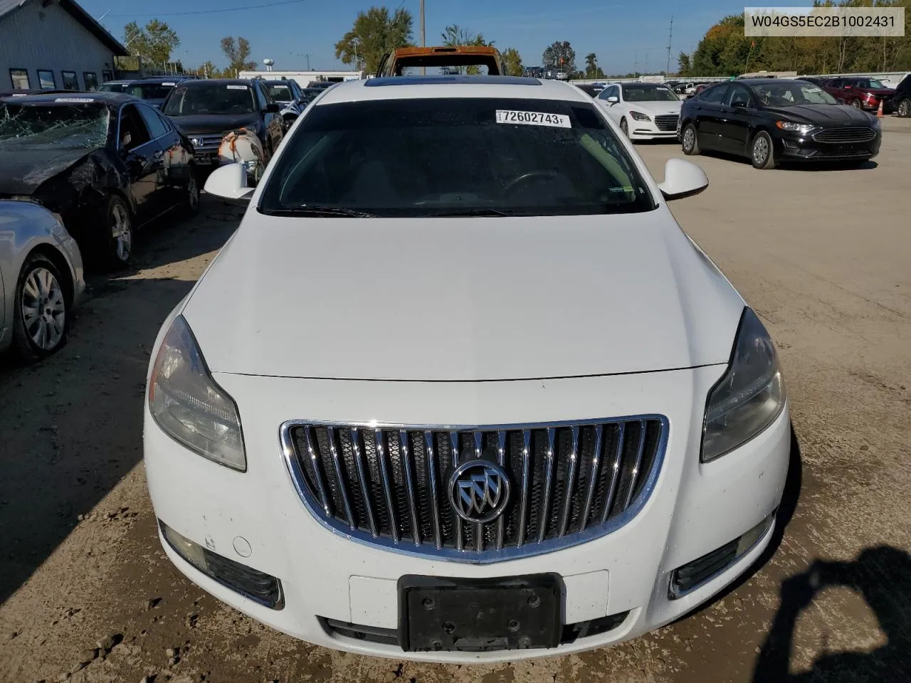 2011 Buick Regal Cxl VIN: W04GS5EC2B1002431 Lot: 72602743