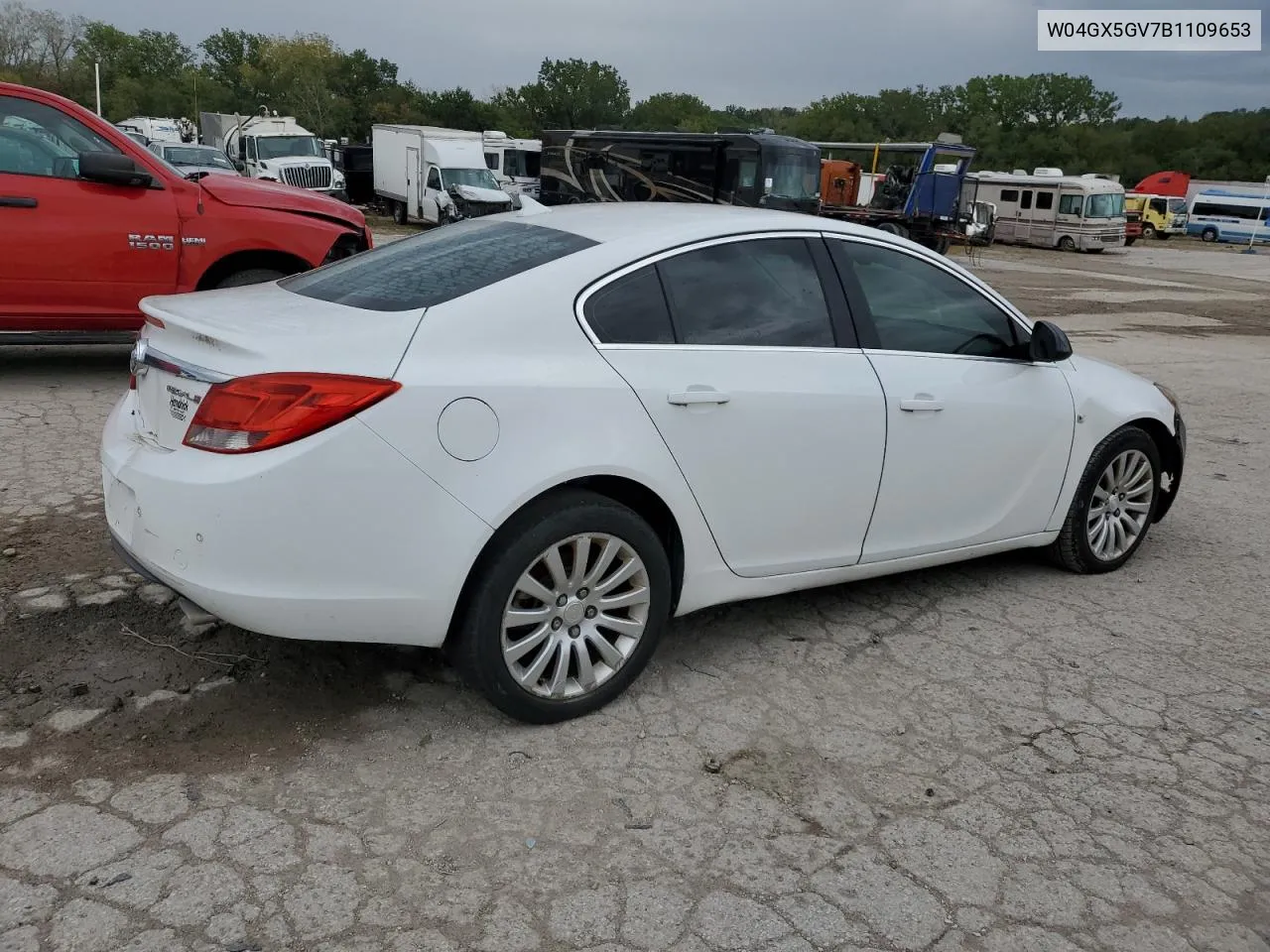 2011 Buick Regal Cxl VIN: W04GX5GV7B1109653 Lot: 73041834