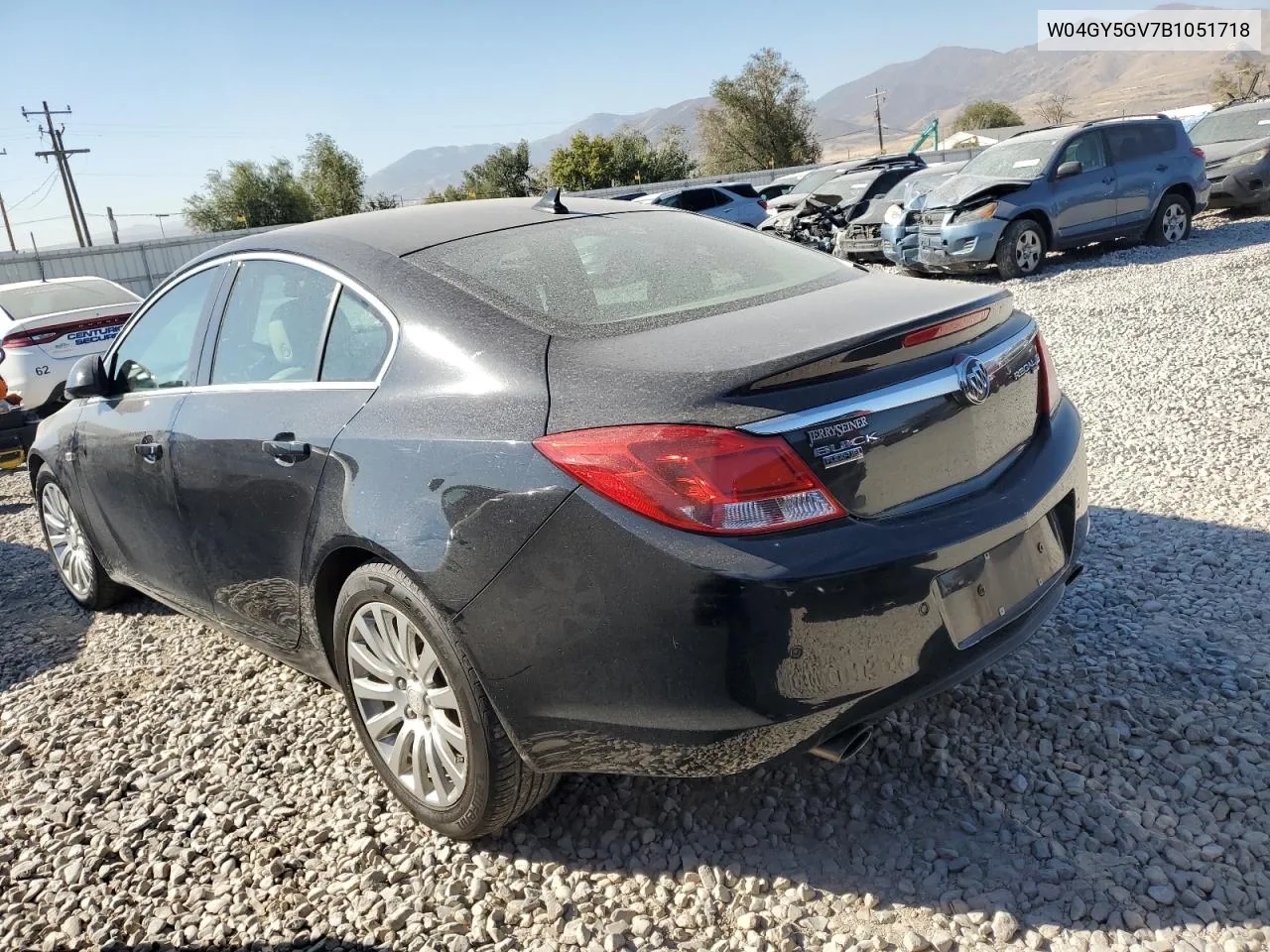 2011 Buick Regal Cxl VIN: W04GY5GV7B1051718 Lot: 73988874