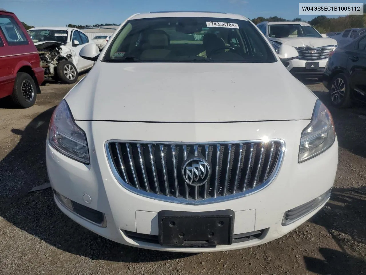 2011 Buick Regal Cxl VIN: W04GS5EC1B1005112 Lot: 74356784