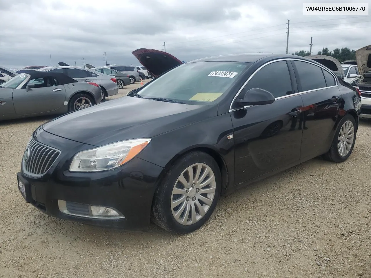 2011 Buick Regal Cxl VIN: W04GR5EC6B1006770 Lot: 74372474