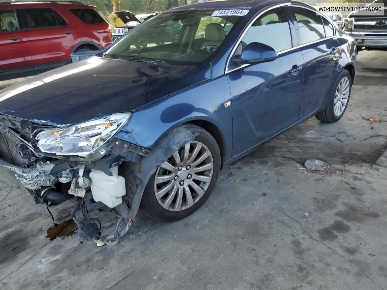 2011 Buick Regal Cxl VIN: W04GW5EV1B1076090 Lot: 74891904