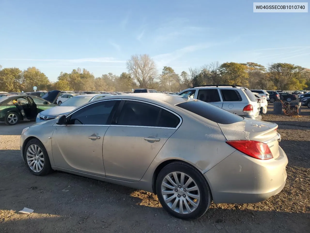 W04GS5EC0B1010740 2011 Buick Regal Cxl