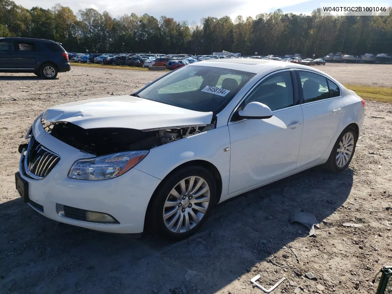 2011 Buick Regal Cxl VIN: W04GT5GC2B1001046 Lot: 76458194