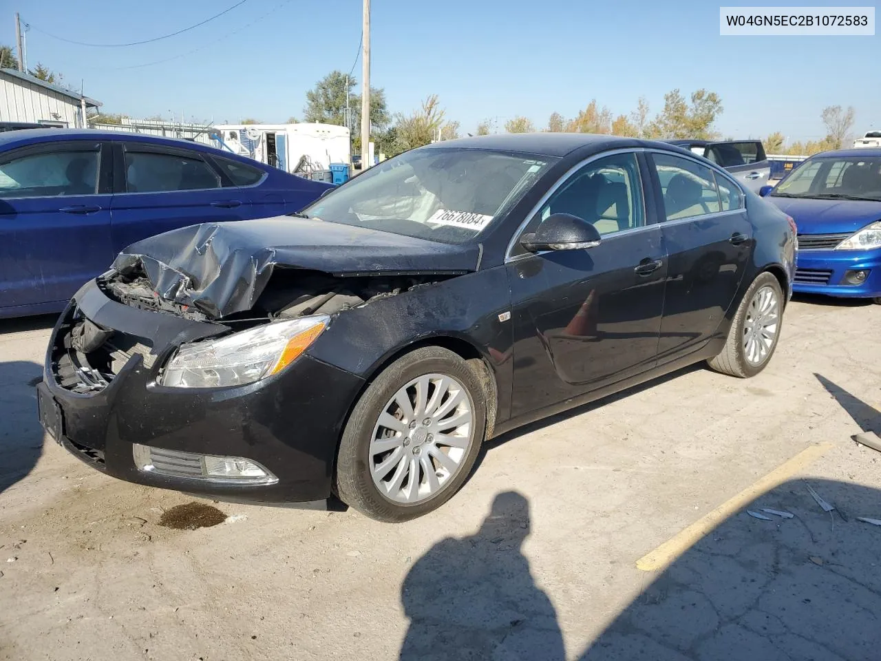 2011 Buick Regal Cxl VIN: W04GN5EC2B1072583 Lot: 76678084